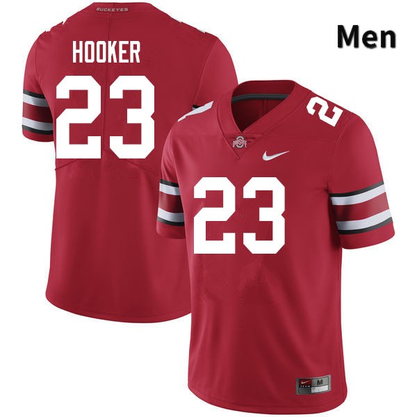 Ohio State Buckeyes Marcus Hooker Men's #23 Scarlet Authentic Stitched College Football Jersey